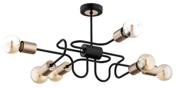 Alfa sosnowscy Nowoczesna lampa sufitowa NODO GOLD OP. 6 PŁ 25336