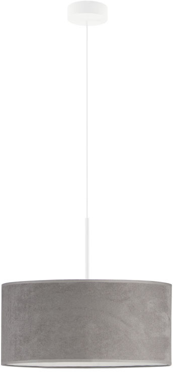 LYSNE Lampa wisząca z regulacją wysokości SINTRA VELVET fi 40 cm kolor szary 14531V/6 kolor szary