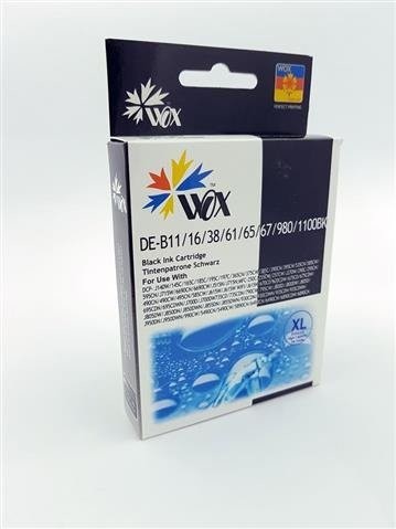 Wox Tusz Black BROTHER LC980BK / LC1100BK zamiennik LC980BK / LC1100BK t B980BN