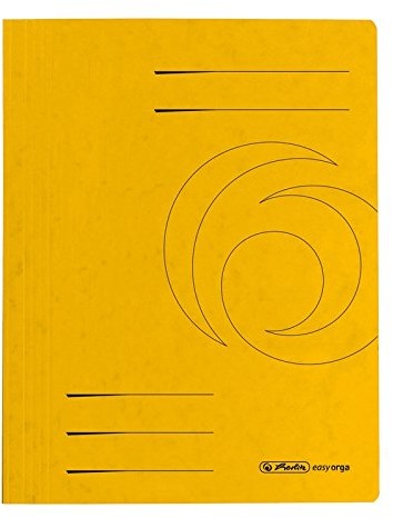 Herlitz 10902914 foldery A4 z kartonu Colorspan w kolorze żółtym 10902914