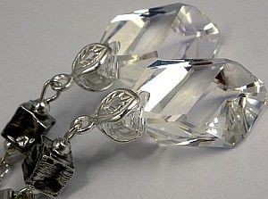 Swarovski Arande piękne długie srebrne kolczyki MOONLIGHT 1554707316