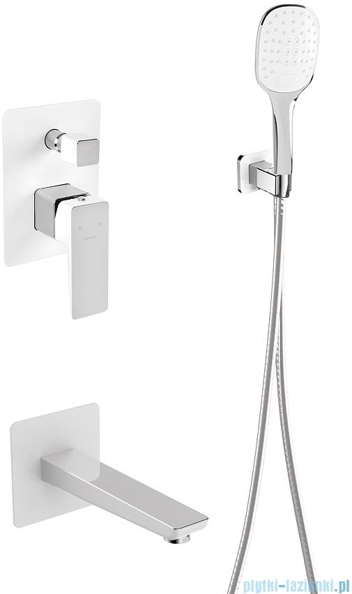 Omnires Parma system wannowy podtynkowy chrom/biel SYSPMW01CRB