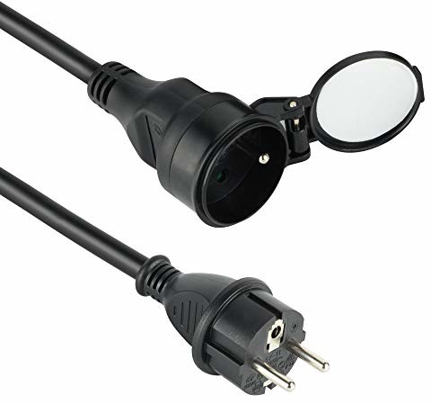 Electraline Kabel przedłużający do Elec traline  Profi, wodoszczelna IP44, czarny