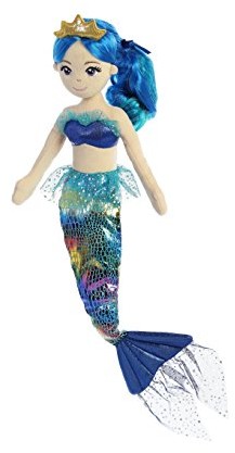 Aurora 33231, Sea Sparkles Rainbow Indigo, 45 cm, miękka zabawka, niebieski 33231