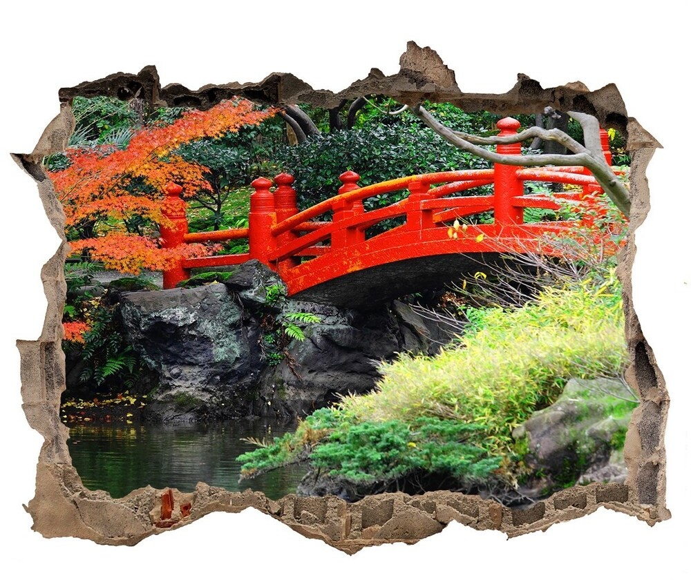 Wallmuralia.pl naklejka fototapeta 3D widok Japoński ogród