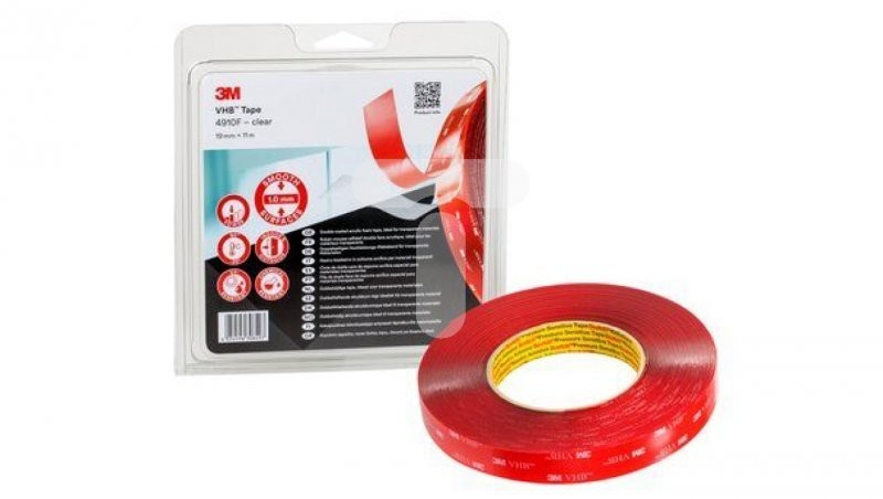 3m Taśma dwustronna akrylowa VHB 4910F 19mm x 11m transparentna 7100123355 7100123355