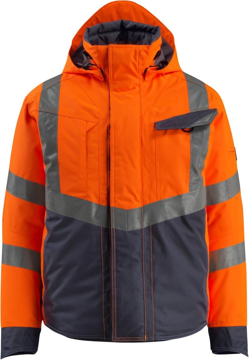 Mascot Kurtka zimowa Hastings - Kurtka zimowa Hastings pomarańczowo-granatowa, rozmiar 4XL 15535-231-14010-4XL