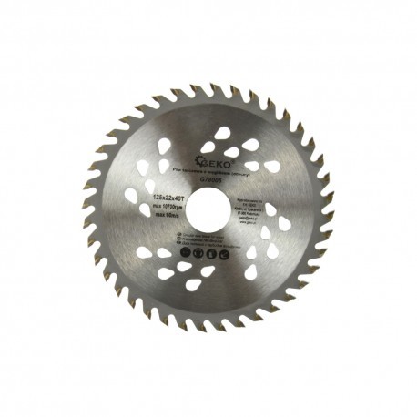 Geko Piła tarczowa do drewna 125x22x40T 1359 G78005