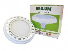 Brilum Żarówka LED GU10 ES111 15W biała neutralna 120° - biała ZL-G41215-10