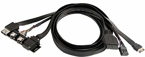 SilverStone Technology G11313530-RT - ulepszenie portu we/wy do USB 3.1 Gen2 (10 Gb/s), złącze typu C, elastyczne płaskie kable G11313530-RT