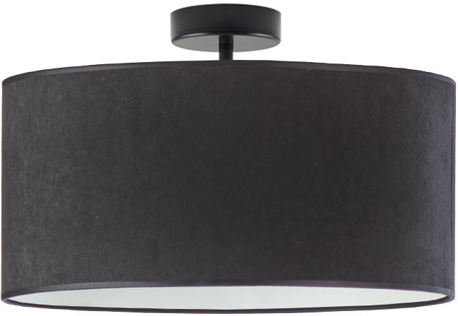 LYSNE Plafon kuchenny WENECJA VELUR fi 40 cm kolor czarny 14627V/155 kolor czarny