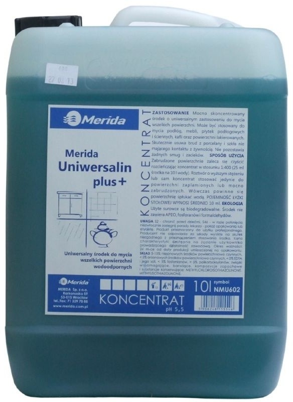 Merida Uniwersalin 10 L Płyn Uniwersalny NMU602