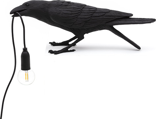 Seletti Lampa Bird czarna Playing 14736