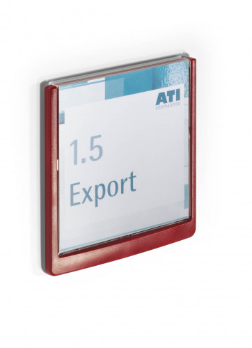 Durable Tabliczka informacyjna 149x148.5 czerwona Click Sign