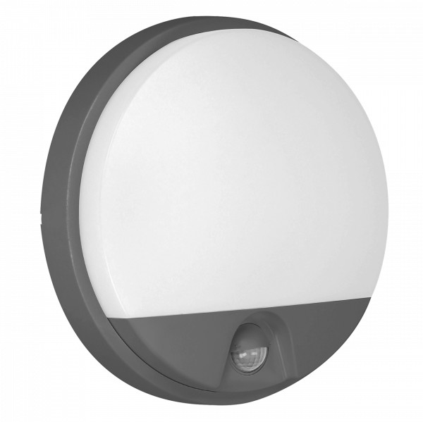 Orno AGAT LED 15W, oprawa ogrodowa z czujnikiem ruchu, 140st, 1100lm, IP54, 4000K, szara