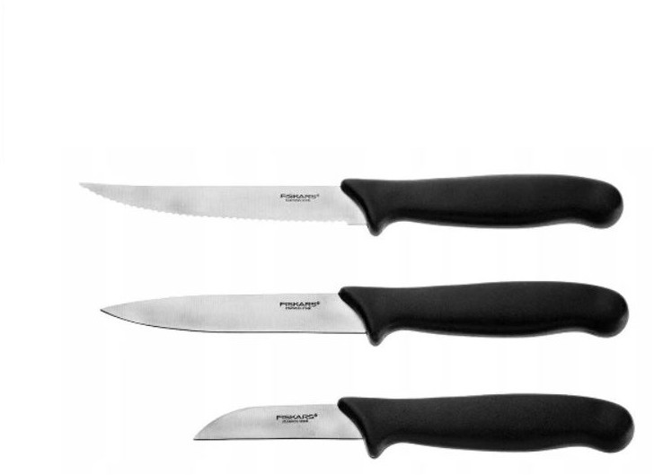 Fiskars Noże 309791-3 do warzyw 3 elementy 128488