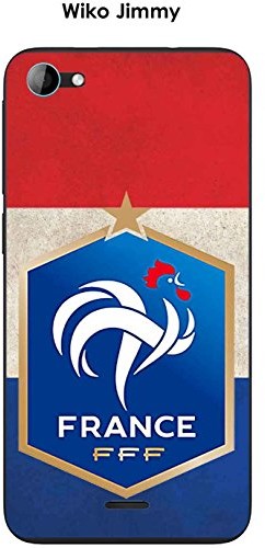 Wiko Onozo Pokrowiec na telefon Jimmy Design piłka nożna Francja flaga podłogowa Coque Jimmy