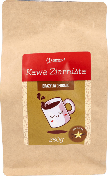 KruKam Kawa ziarnista Brazylia Cerrado waniliowa 250g