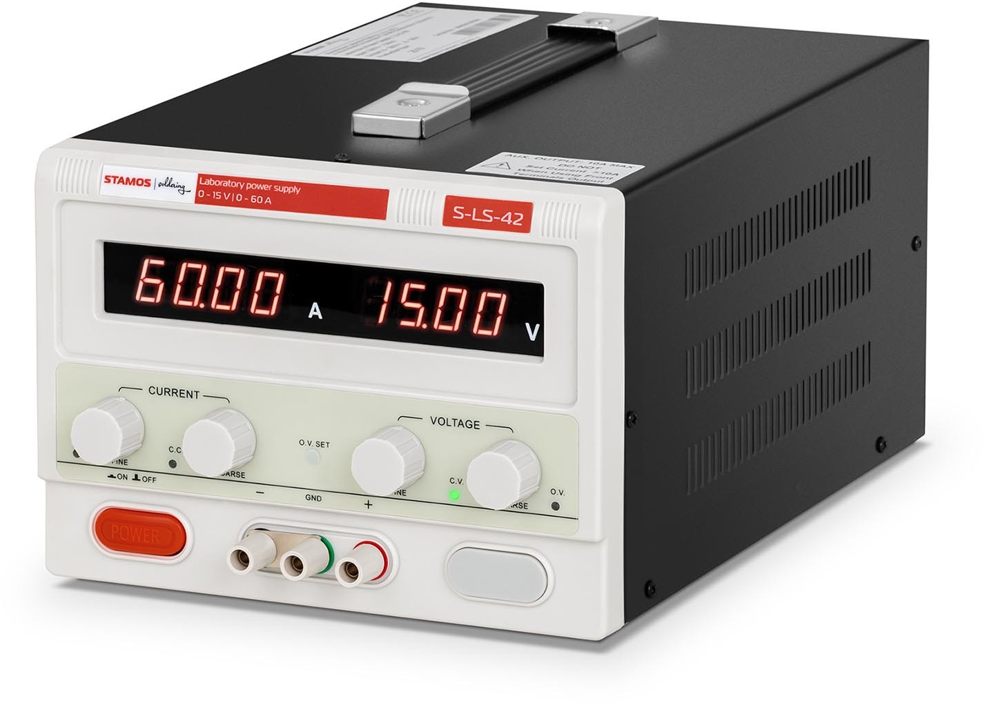 Stamos Soldering Zasilacz laboratoryjny - 0-15 V - 0-60 A DC