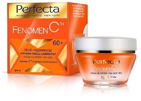 DAX Cosmetics Perfecta Fenomen C 60+ Krem Multi-regeneracja,poprawa owalu,ujędrnienie na dzień i noc 50ml