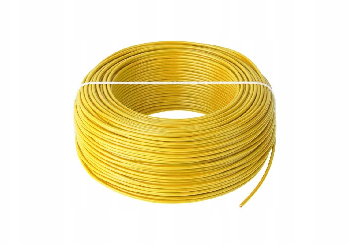Kabel LgY 1x 1,5mm H05V-K Przewód Żółty 3299z