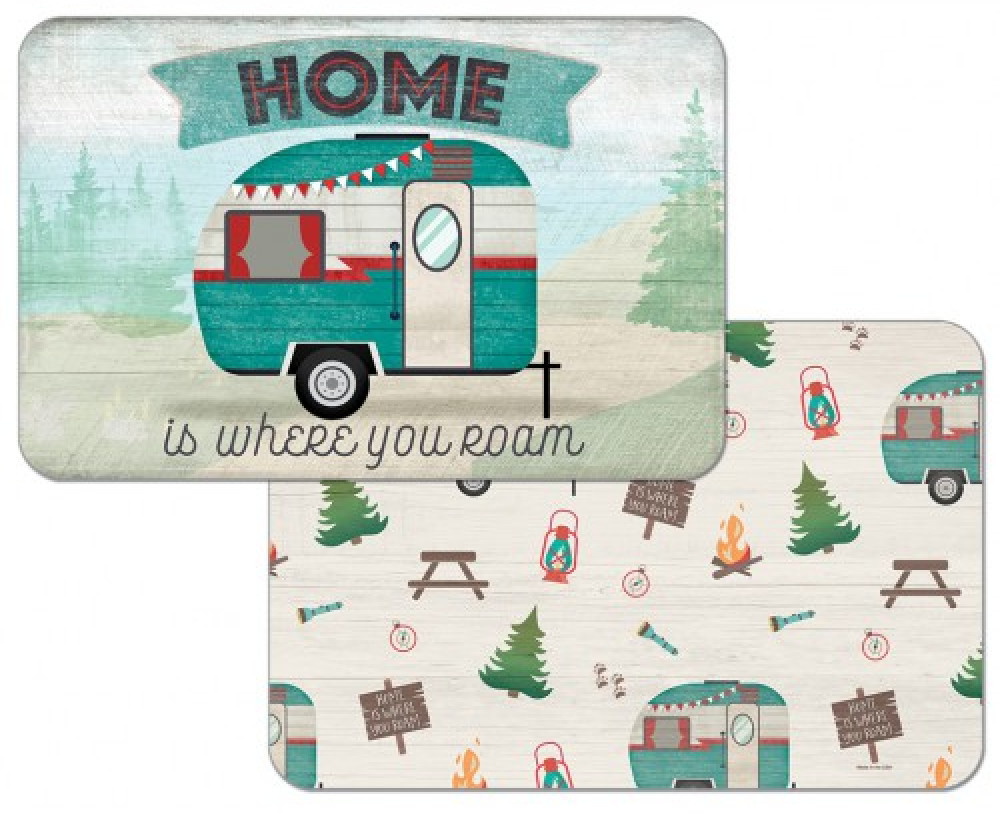 Cala Home Mata Stołowa Podkładka Na Stół Plastikowa Dwustronna Cala Home Where You Roam Wielokolorowa 43 X 28,5 Cm