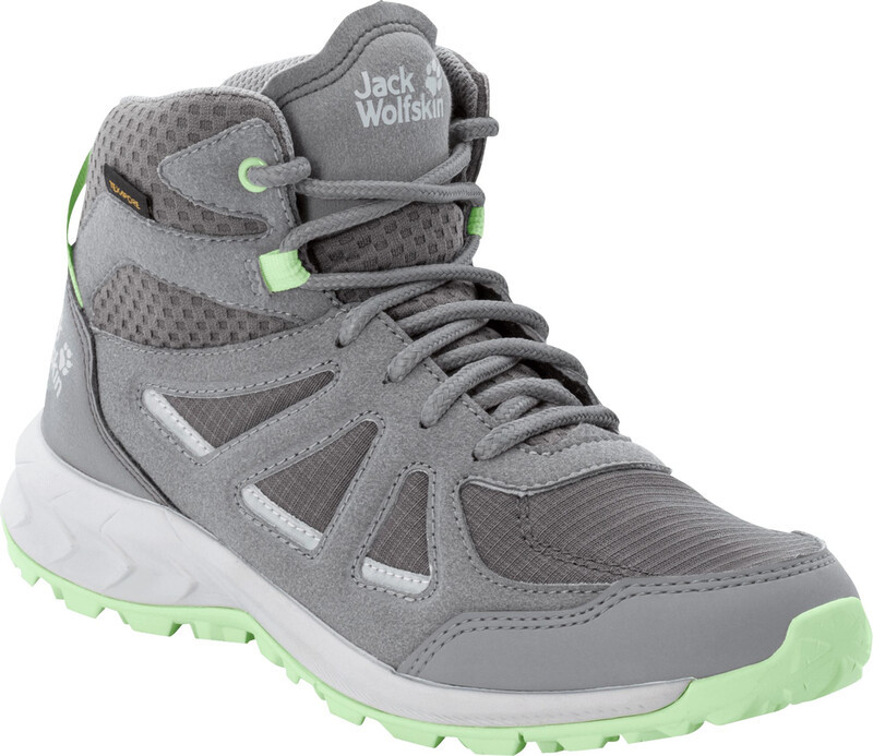 Jack Wolfskin Woodland 2 Texapore Mid Shoes Women, szary UK 4,5 | EU 37,5 2022 Trapery turystyczne 4051331-6335-045