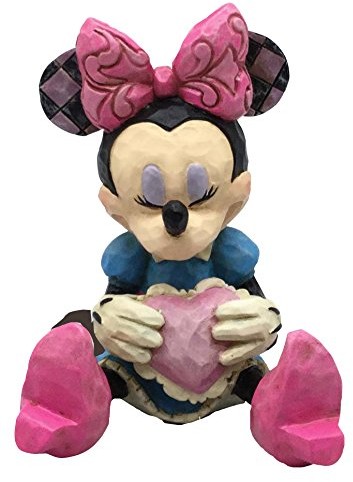 ENESCO 4054285 Disney Traditions  Minnie Maus z sercem, kamienia, wielokolorowa, 5 x 5 x 7 cm 4054285