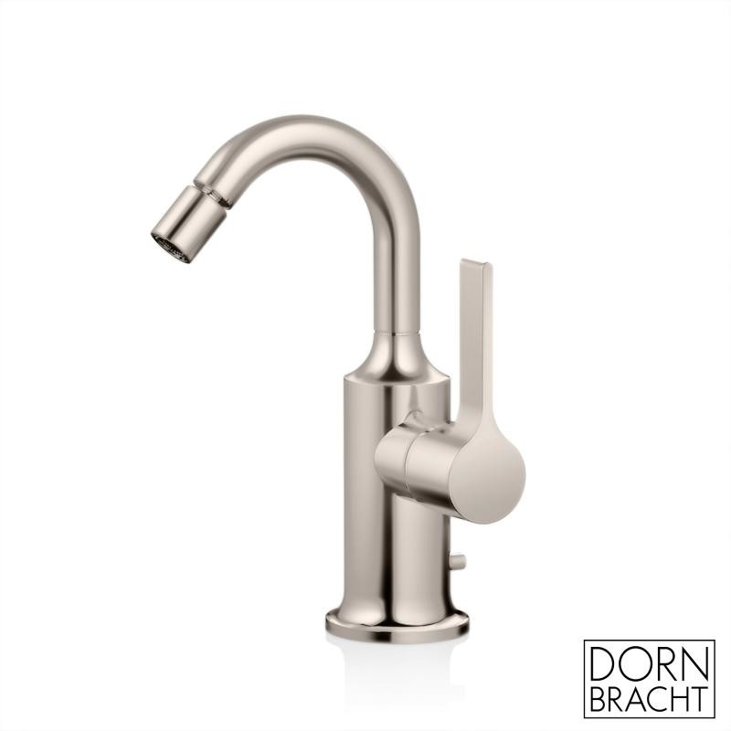 Dornbracht for Villeroy & Boch Vaia Jednouchwytowa bateria bidetowa z korkiem automatycznym platynowa matowa 33600809-06