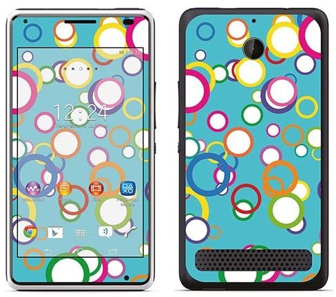 Sony Royal Sticker Royal tatuaż ścienny RS. 74167 samoprzylepny do Xperia E1 z motywem okręgów RS.74167