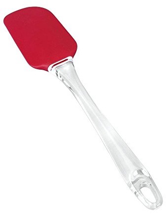 Metaltex Mrs. Spatula Spatola z silikonu, z uchwytem, kolor: czerwony/biały 252524
