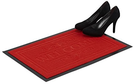 Relaxdays wycieraczka Welcome, eleganckie wycieraczka wycieraczka do wnętrz, fartuchy błotnika PCW, 40 x 60 cm, różne kolory 10021319_47