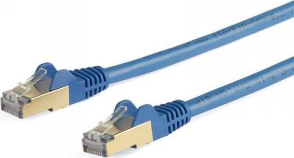 StarTech COM 5m CAT6a-Ethernet-Kabel Blau RJ45-Ethernet-Kabel Snagless STP-Kabel Kupfer 10-Gbit Netzwerkkabel 6ASPAT5MBL