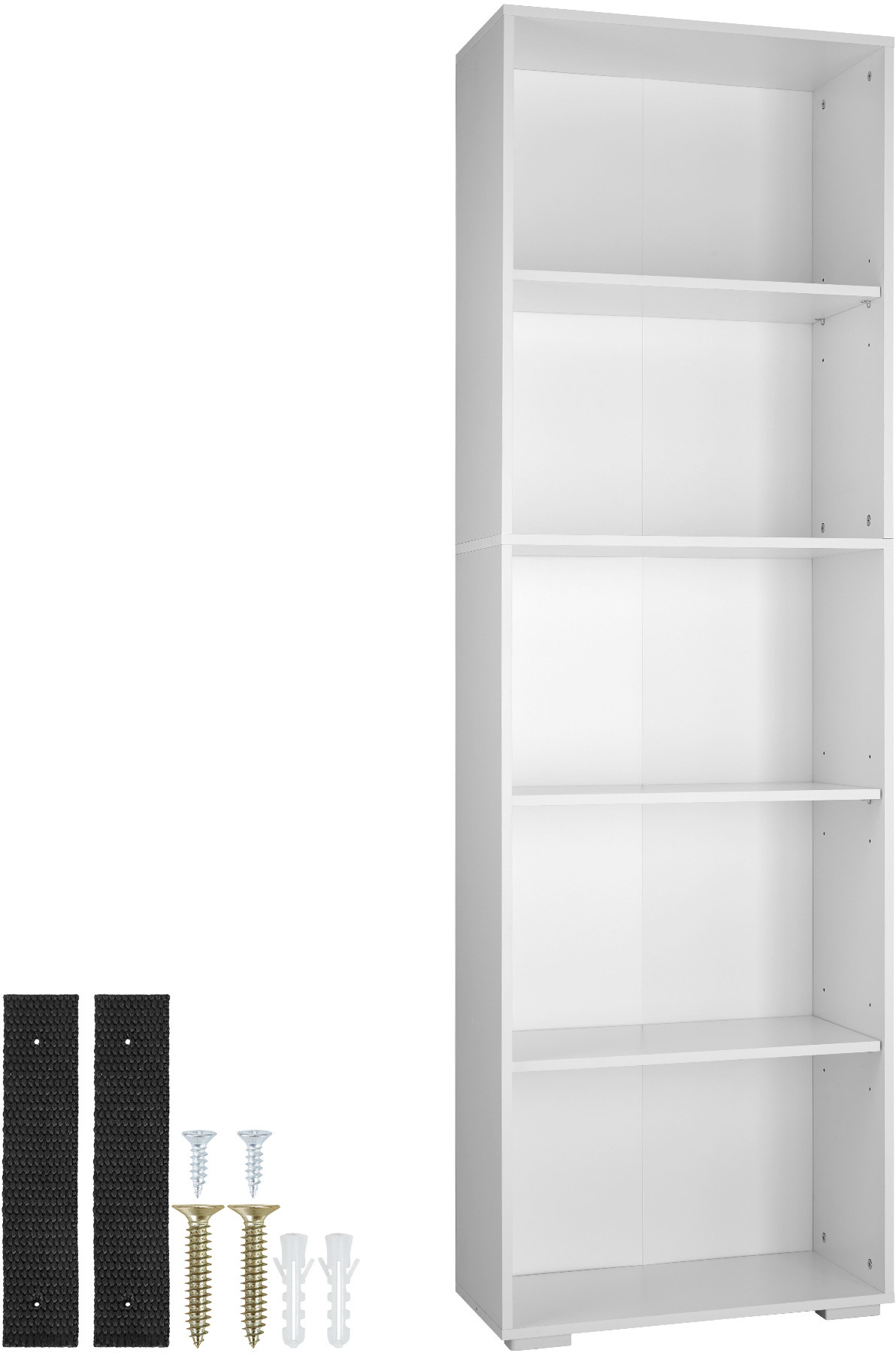 tectake Regał na książki Lexi 5 półek - biały 403608