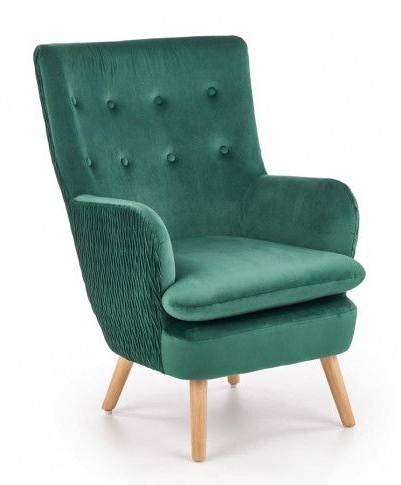 Elior Producent: Fotel wypoczynkowy Velma - zielony