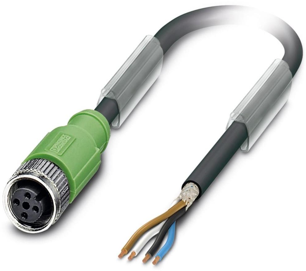 Phoenix Contact Kabel do czujników/elementów wykonawczych Phoenix Contact SAC-4P-10 0-PUR/M12FS SH 1500716 Kabel otwarte końcówki 1 szt SAC-4P-10 0-PUR/M12FS SH