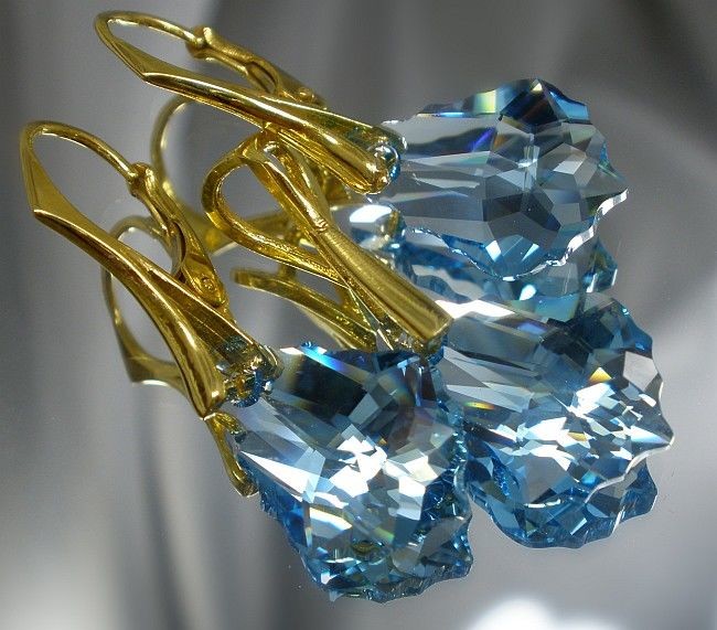 Arande SWAROVSKI komplet ZŁOTE SREBRO Certyfikat 16AQ 1096083776