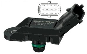 DELPHI Czujnik, ciśnienie doładowania DELPHI PS10141