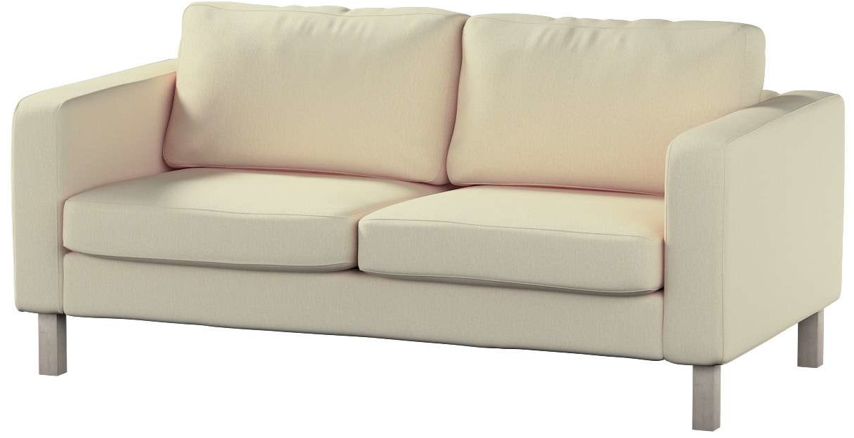 Dekoria pl pl Pokrowiec na sofę Karlstad 2-osobową nierozkładaną krótki kremowy szenil 165 x 89 x 64 cm Chenille 617-702-22