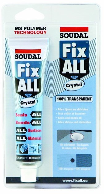 Tytan Uszczelniacz przezroczysty Fix All Crystal SOUDAL 80 ml SIL-FI-CR-080