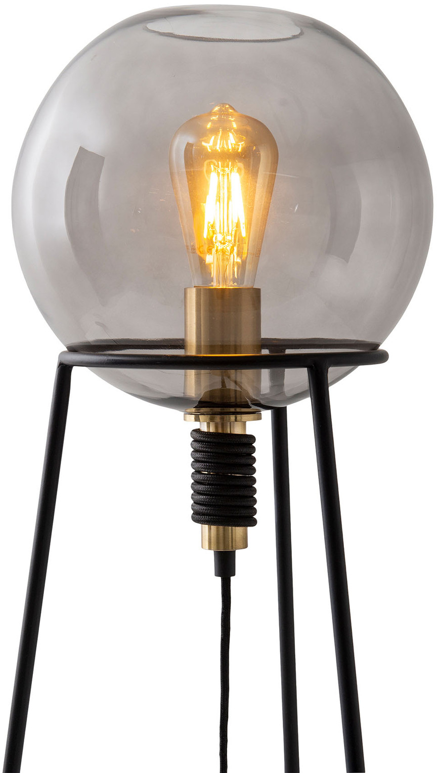 Näve Lampa stołowa Stelo ze szklanym kulistym kloszem