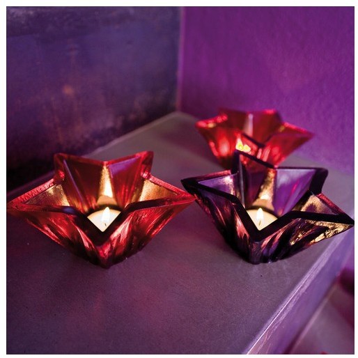 Koziol Lampion tealight Starlight malinowy 5542536 5542536