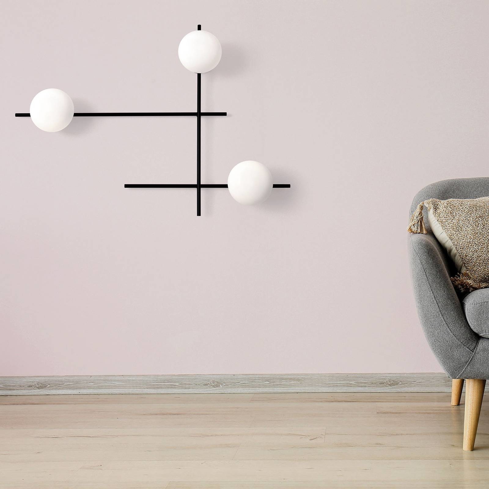 Sforzin Lampa ścienna Mikado, ruchoma, 3-punktowa