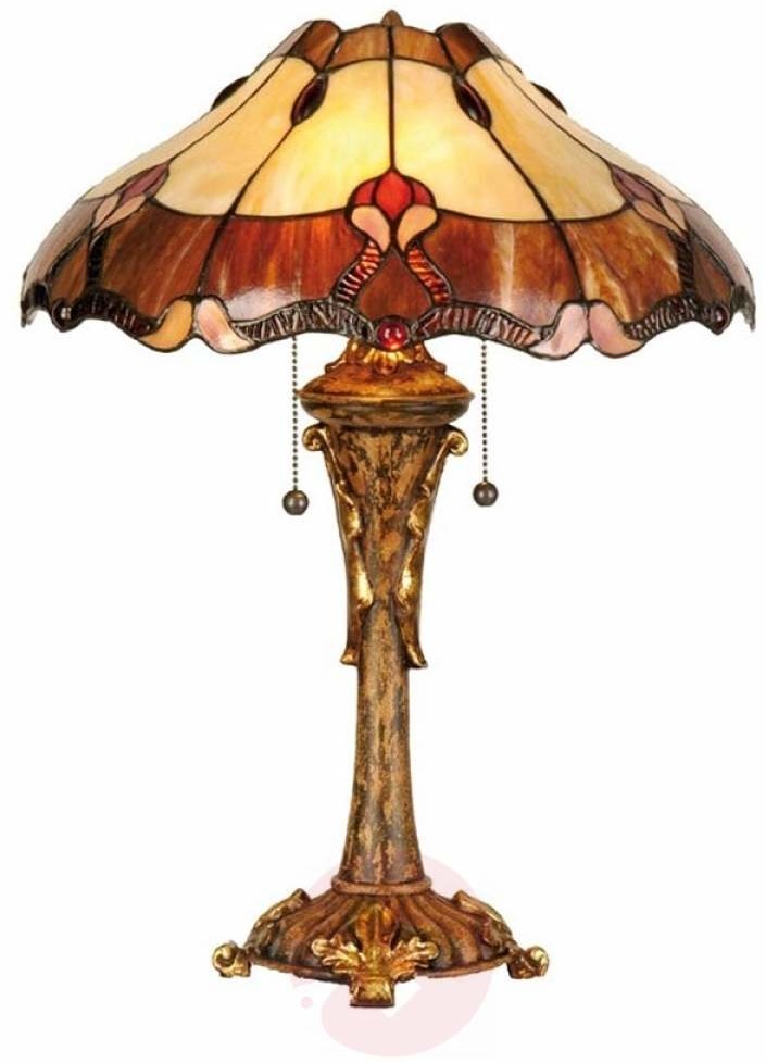 Clayre & Eef Stylowa lampa stołowa Cambria styl Tiffany