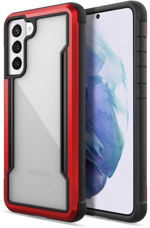 X-Doria Raptic Shield - Etui aluminiowe Samsung Galaxy S21 (Antimicrobial protection) (Red) b2btrade-19127-0