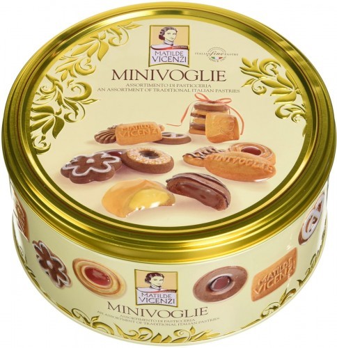 Matilde Vicenzi Ciastka Minivoglie 500g w metalowej puszce CC2F-91372