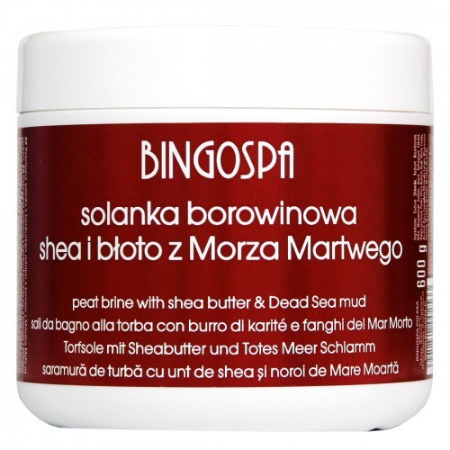 Bingospa Solanka borowinowa z masłem shea 600g Bingospa