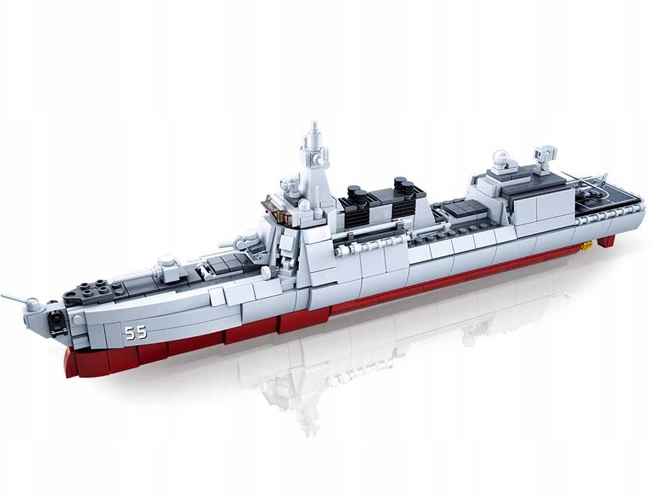 Sluban Klocki Wojsko Okręt Statek Niszczyciel
