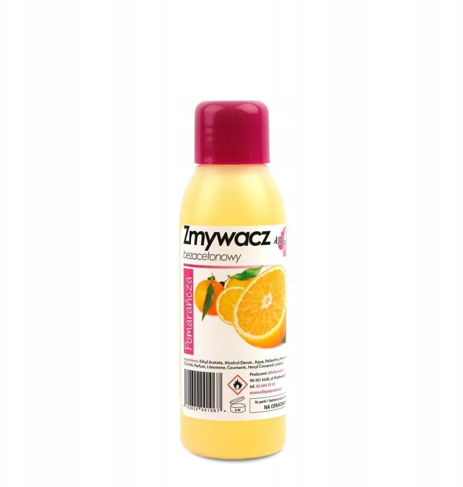 Zmywacz Zapachowy Do Paznokci Pomarańcza 100 ML