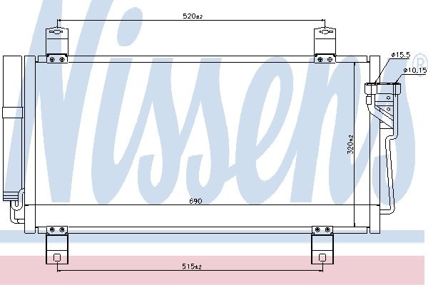 NISSENS Skraplacz, klimatyzacja NISSENS 940032